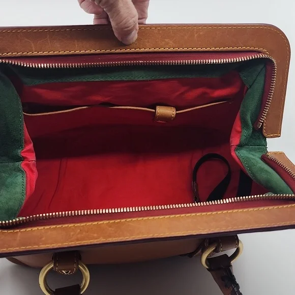 Dooney and Bourke Mitchell Handbag, Whiskey Leather, pre-owned - Picture 11 of 13